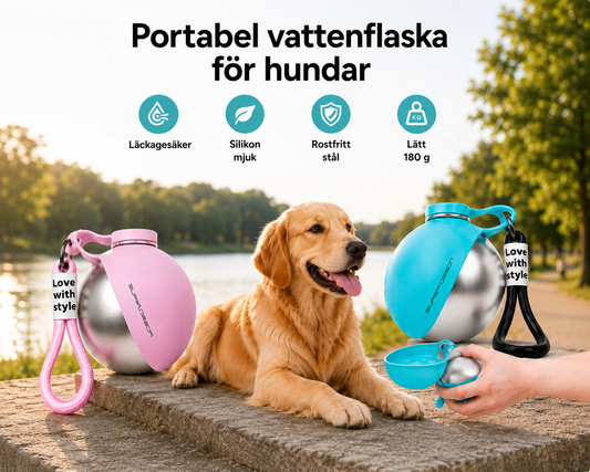 Perfekt för törstiga hundar på språng